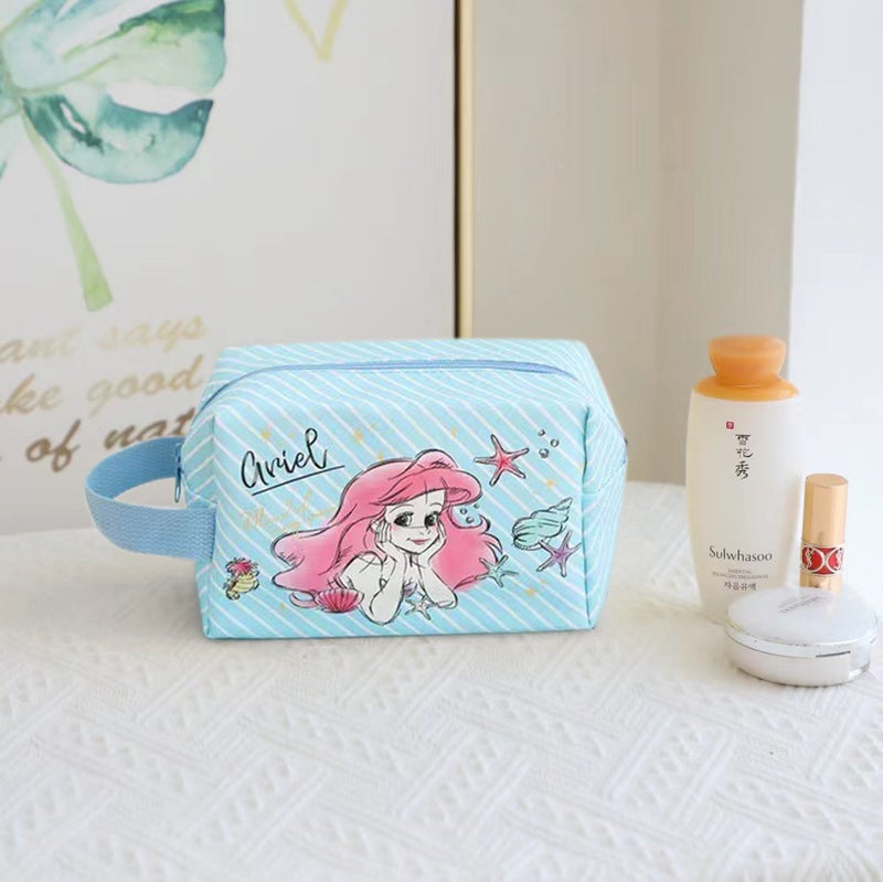 Cute Cartoon Pu Waterproof Cosmetic Bag For Business Travel Portable Hand Carrying Washbag Student Pencil Bag Storage Bag - Image 5